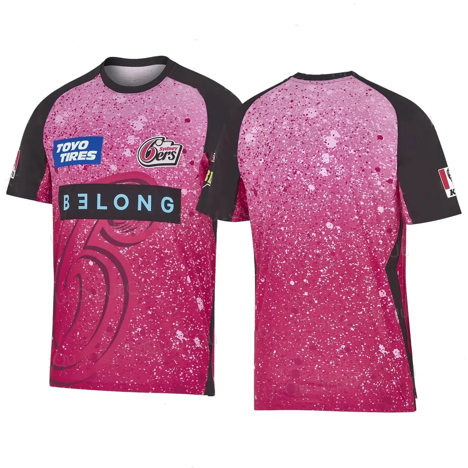 New Arrival Summer Australian BBL Sydney Sixers 2024/25 Mens Replica BBL Jersey  Training Jersey Kid Uniform For Adult&Kid