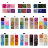 720+pcs 6 Styles Glass Seed Beads 3mm, Glass Seed Beads Round Pony Beads Mini Spacer Loose Beads for DIY Craft Bracelet Necklace