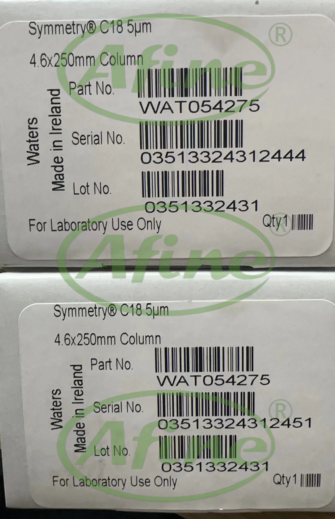 Ag054275 agilent symmetry、c18 hplcカラム、5 μm、4.6x250mm、アフィン