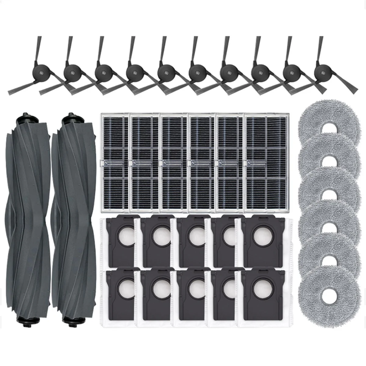 Для робота-пылесоса X40 Ultra/X40 Pro Ultra/S30 Pro Ultra, запасные части, основная боковая щетка, фильтр, швабра, тканевый мешок для пыли