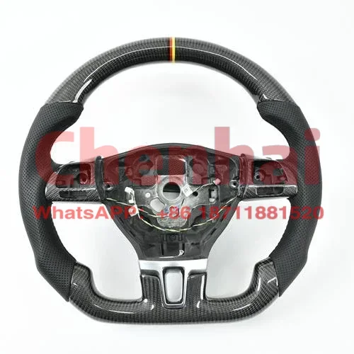 Premium Custom Real Carbon Fiber Steering Wheel For Arteon CC Carbon Fiber Auto Parts