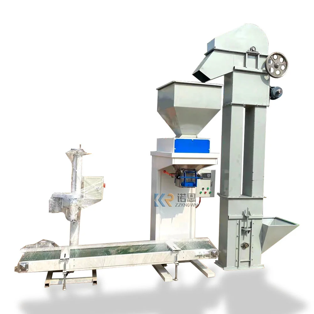 20-50 Kg Capacity Granule Flour Packaging Scale Used to Pack Pallet Particles Fertilizers Rice Grain Packing Machine