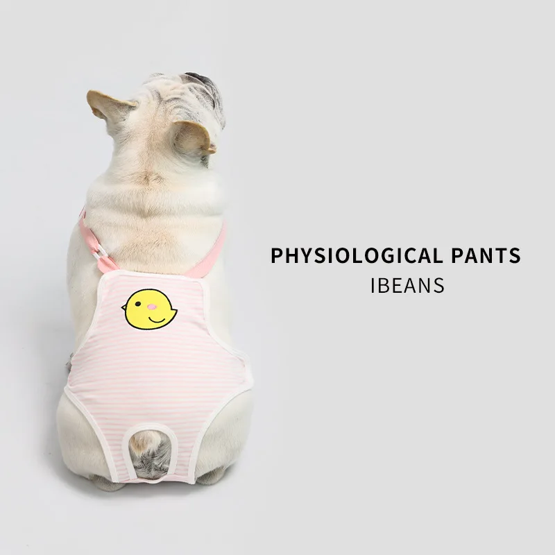 

Pet Menstrual Pants Cotton Cartoon Print Belly Style Pet Physiological Pants Soft Breathable Female Dog Diapers Pet Supplies