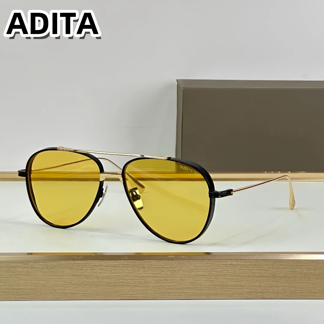 

SUBSYSTEM DTS141 Top High Quality Sunglasses For Men Titanium Style Fashion Design Sunglasses For Womens With Box