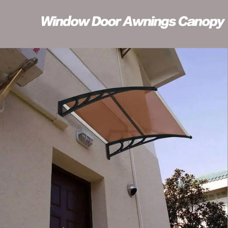 

Outdoor Polycarbonate Window Door Awnings Canopy Awning Silent Window Sill Sun Protection Eaves Canopy Modern Patio Pergola