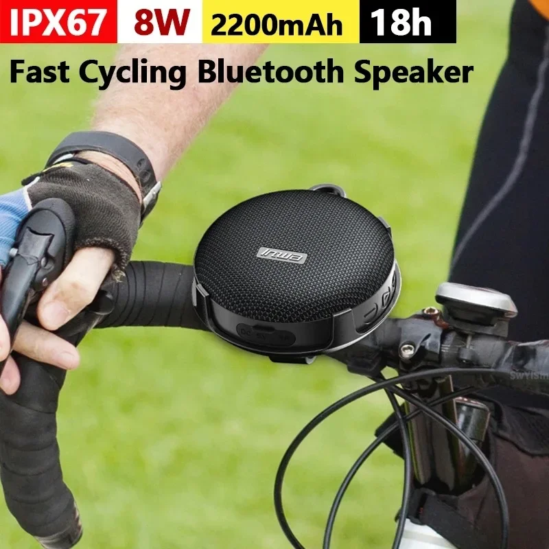 New INWA MZ-500 Motorcycle Wireless Bluetooth Speaker Portable Outdoor TWS Stereo Deep Bass Card Insertion