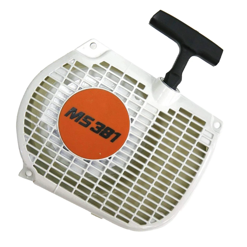 Recoil Starter Durable Plastic Assembly Generator Pull Starter for Chainsaw MS380 MS381 038 Replacement Size 18x13cm