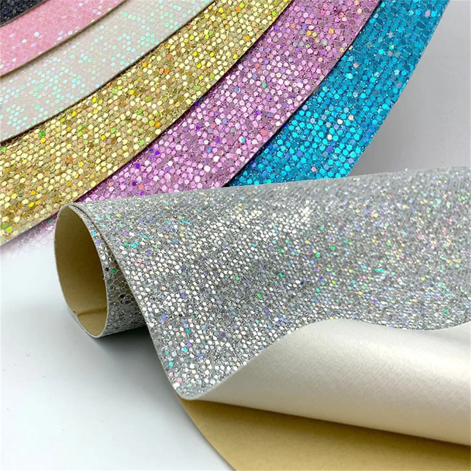 Zelfklevende diamant glitter pu kunstleer vinyl voor ambachtelijke behang grenzen strikken decor materiaal handgemaakte diy 2025 decor