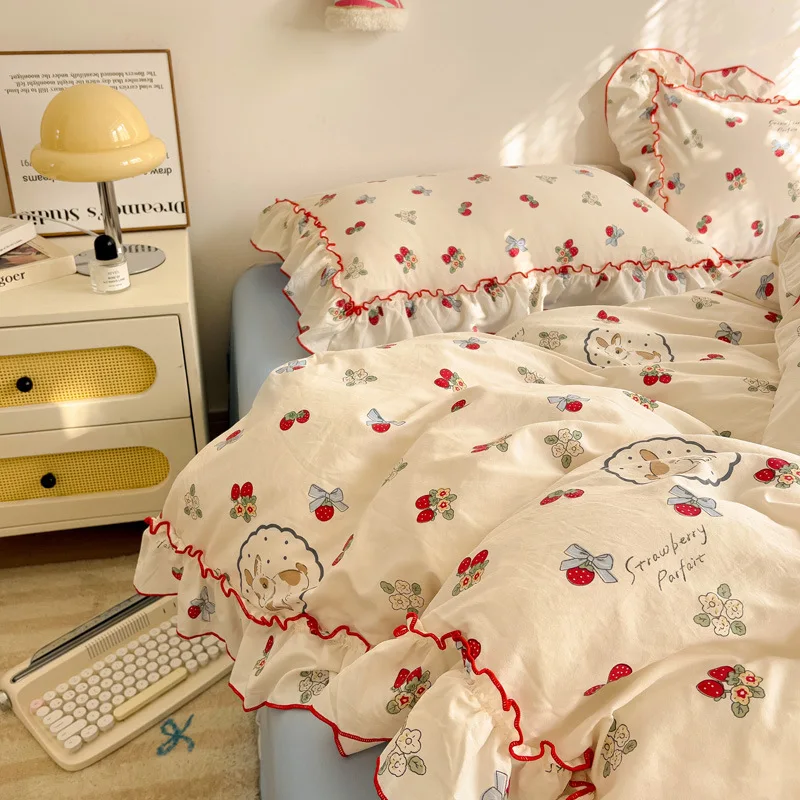 3-4pcs-bedding-set-cotton-duvet-cover-full-size-bed-sheets-bed-cute-core-swice-couple-quilt-duvet-pillowcase-ruffle-bedding
