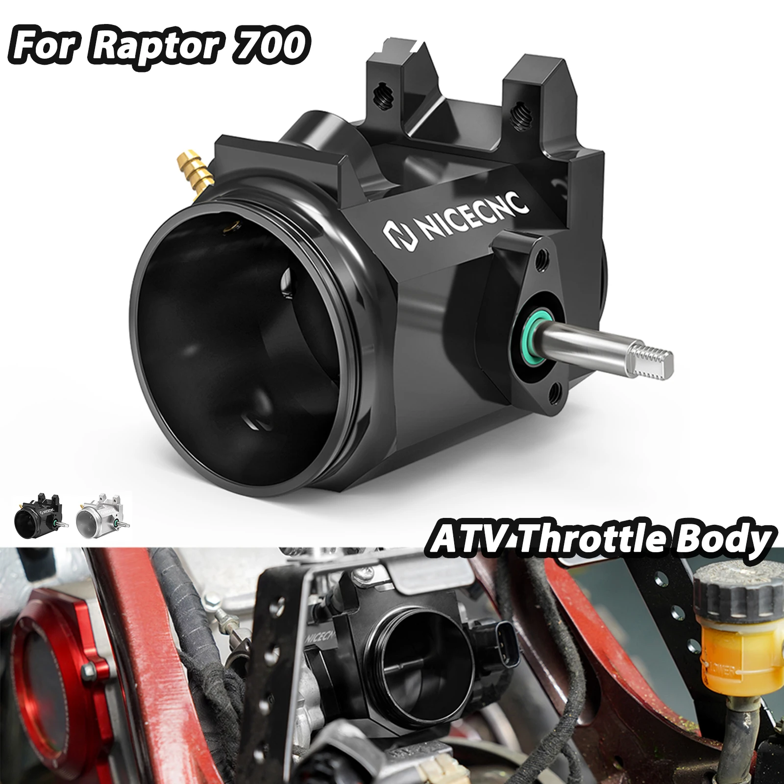 

For Raptor 700 Throttle Body Kit ATV For Yamaha Raptor 700 700R YFM700R YFM700 Aluminum #1S3-13750-11-00 Quad Accessories