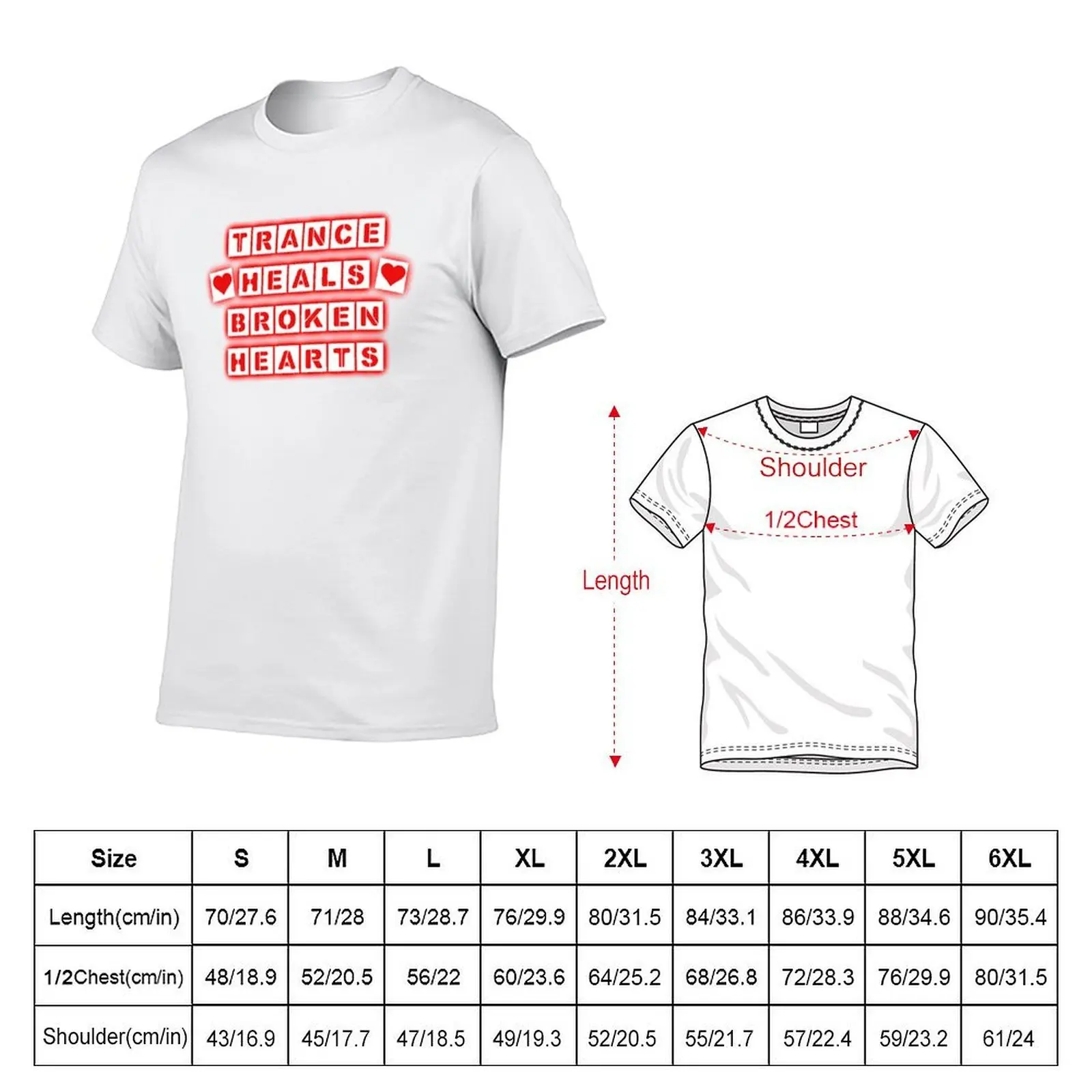 Trance Heals Broken Hearts T-Shirt hippie clothes aesthetic clothes Men's t-shirts