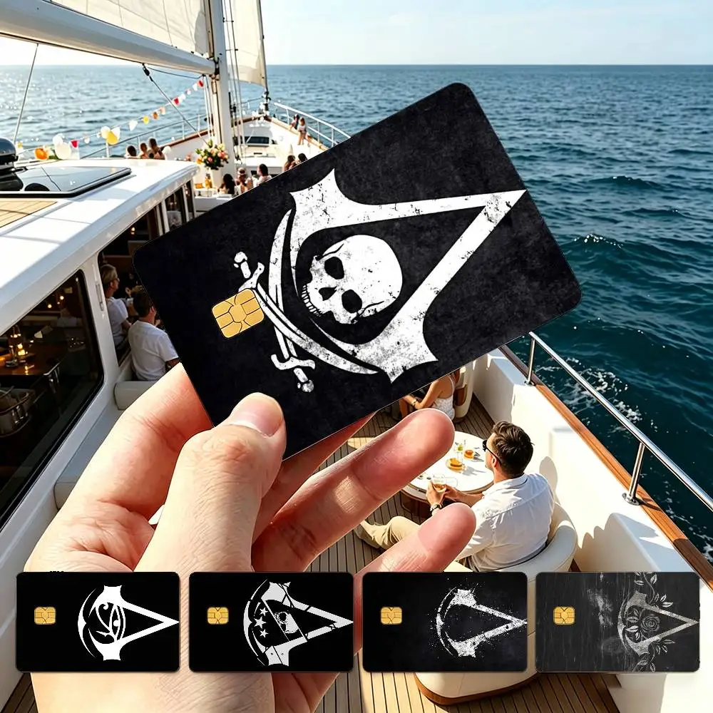 LOGO A-Assassins-Creed Credit Card HD Stickers Game Card Decal Small Chip Waterproof Sticker Gift