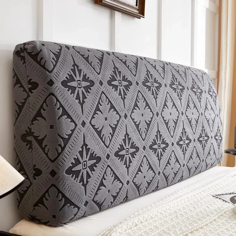 Copri testiera Copritesta letto Addensare Copri letto elastico jacquard Protezione posteriore Custodia antipolvere per l'arredamento della camera da letto dell'hotel domestico