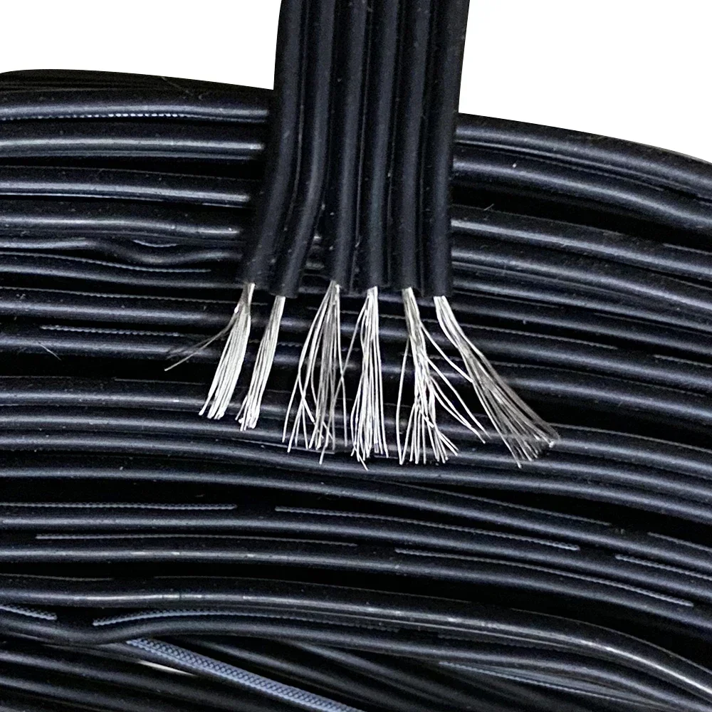 

28AWG 2P/3P/4P/5P/6Pin Special Soft Silicone Cable Silicone Gel Wire -60 ~200 degree Insulationis Soft and Resists Soldering