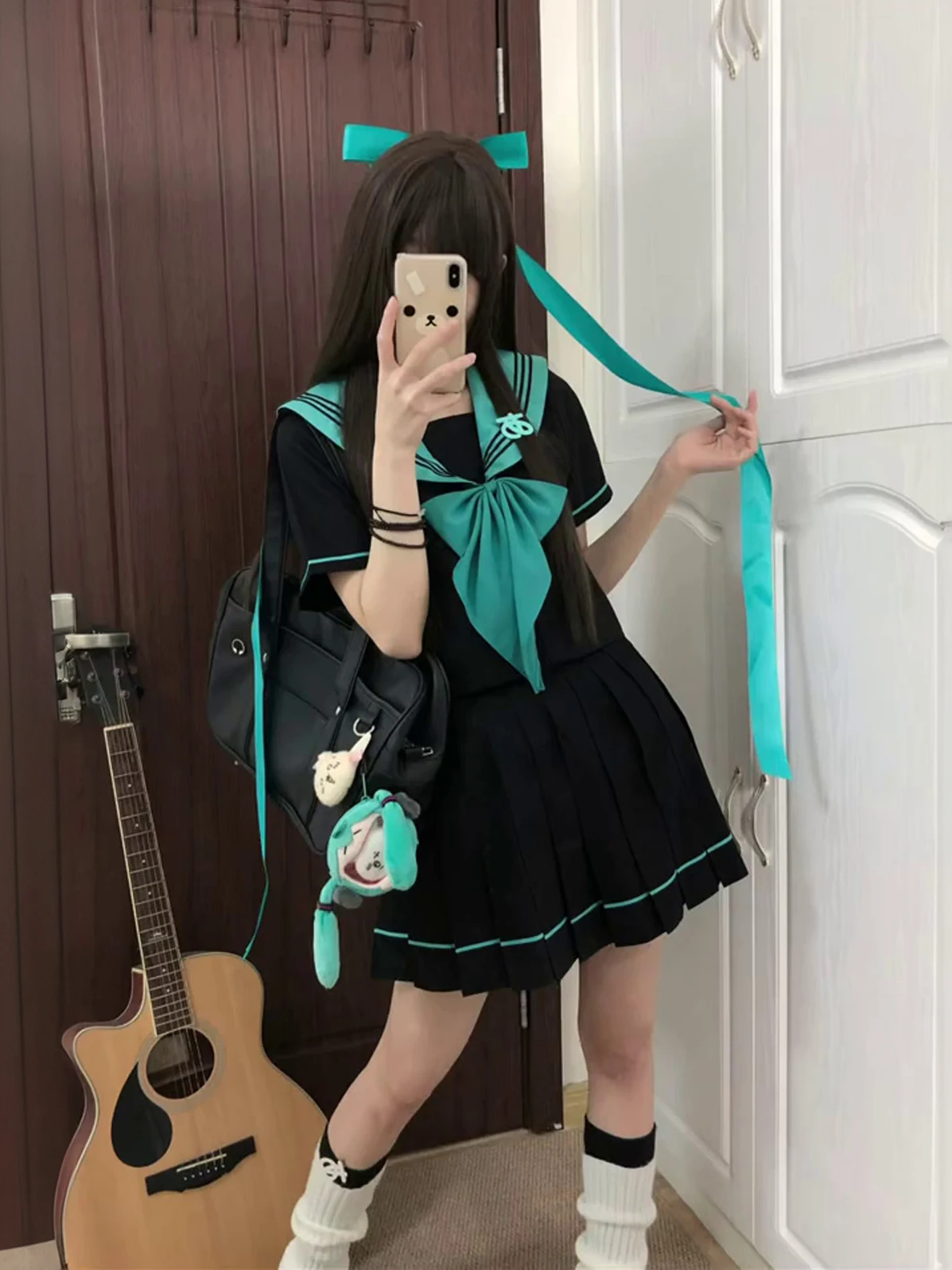 

Mint Green Uniform Set Short Sleeve Women's Style Summer Seasonal School Uniform Japanese Style Pure E-commerce Sales