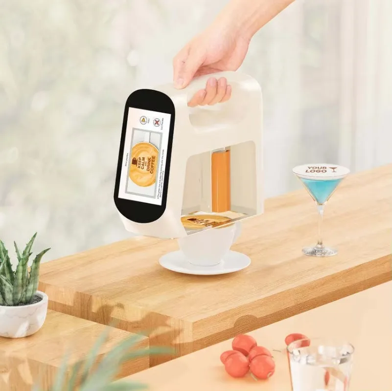 ST-1 WiFi Automatic Edible Printer With Real-time Preview Function for Custom Decoration on Cake, Egg, Macaron and Biscuit