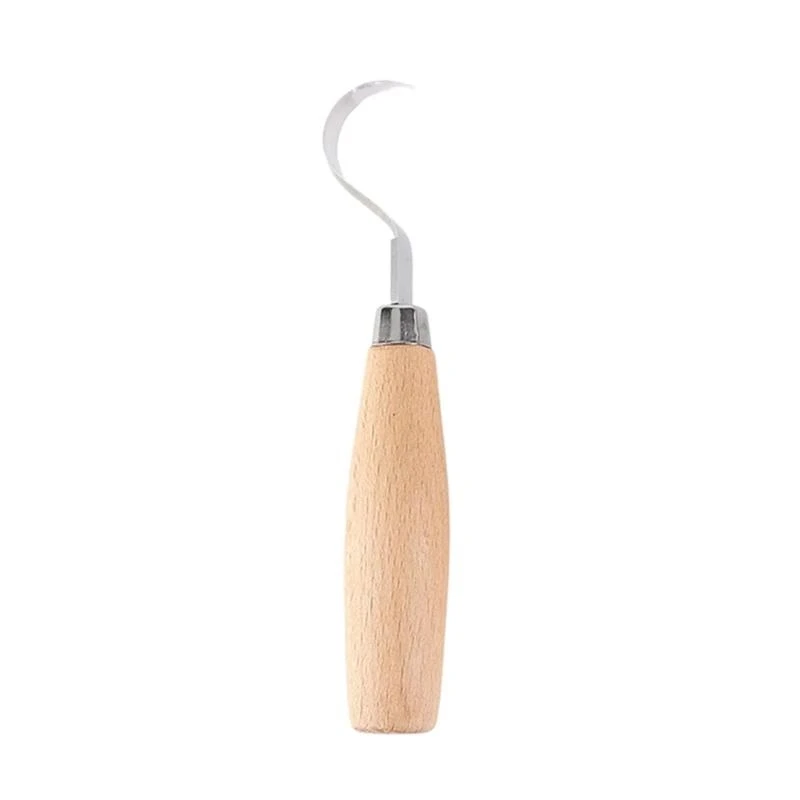  Reliable Stainless Steel Carving Cutter Tool with Hook Design Fit for Fine Woodworking Tasks Spoon Hardwood Hook Cutting
