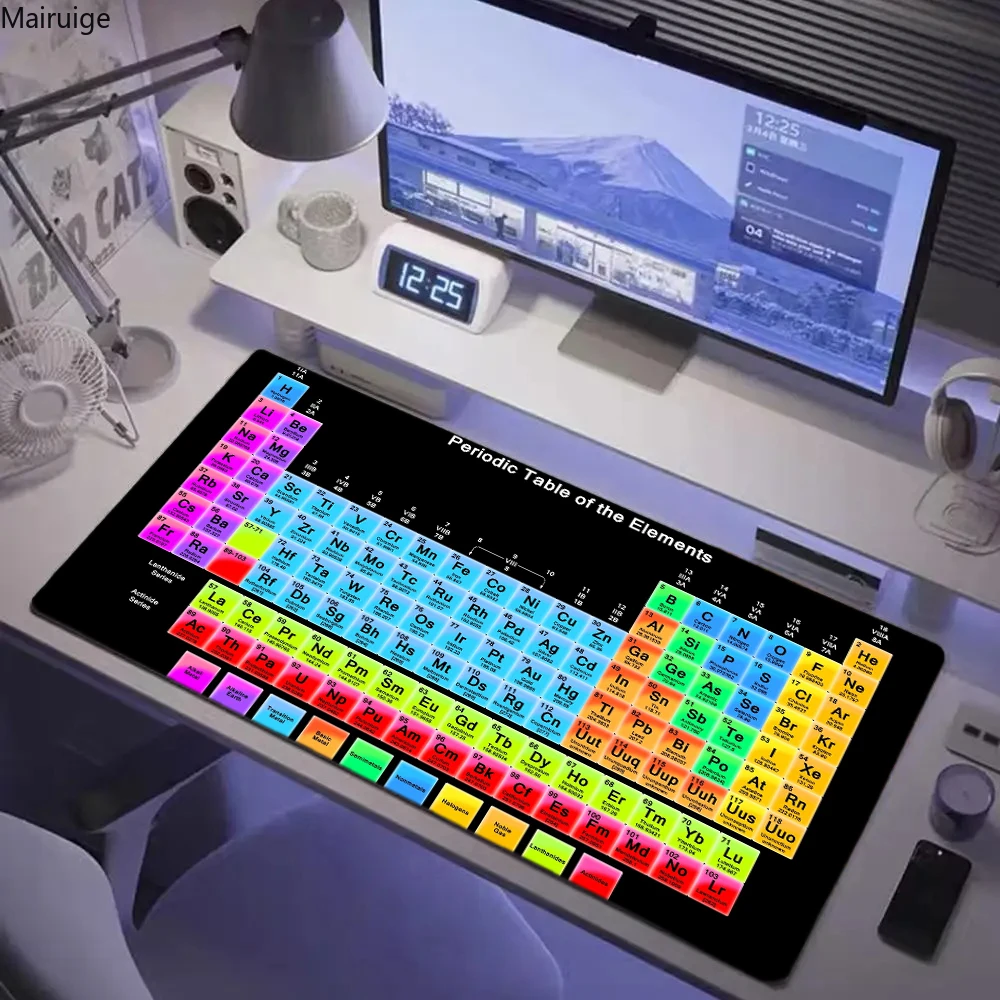 Periodic Table of Chemical Elem Gaming Mausepad XXL XL Large rubber Anti-wrinkle Anti-slip Mouse Pad PC Gaming Keyboard Desk Pad