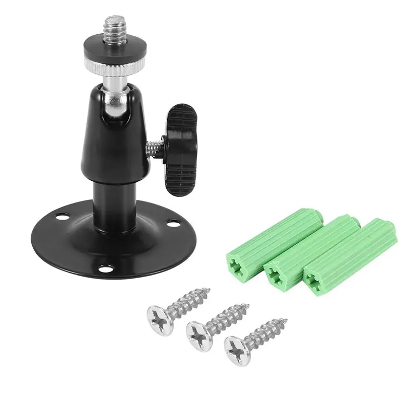 

6X Wall Mount Black Metal Surveillance Camera Wall Mount 7,62 Cm