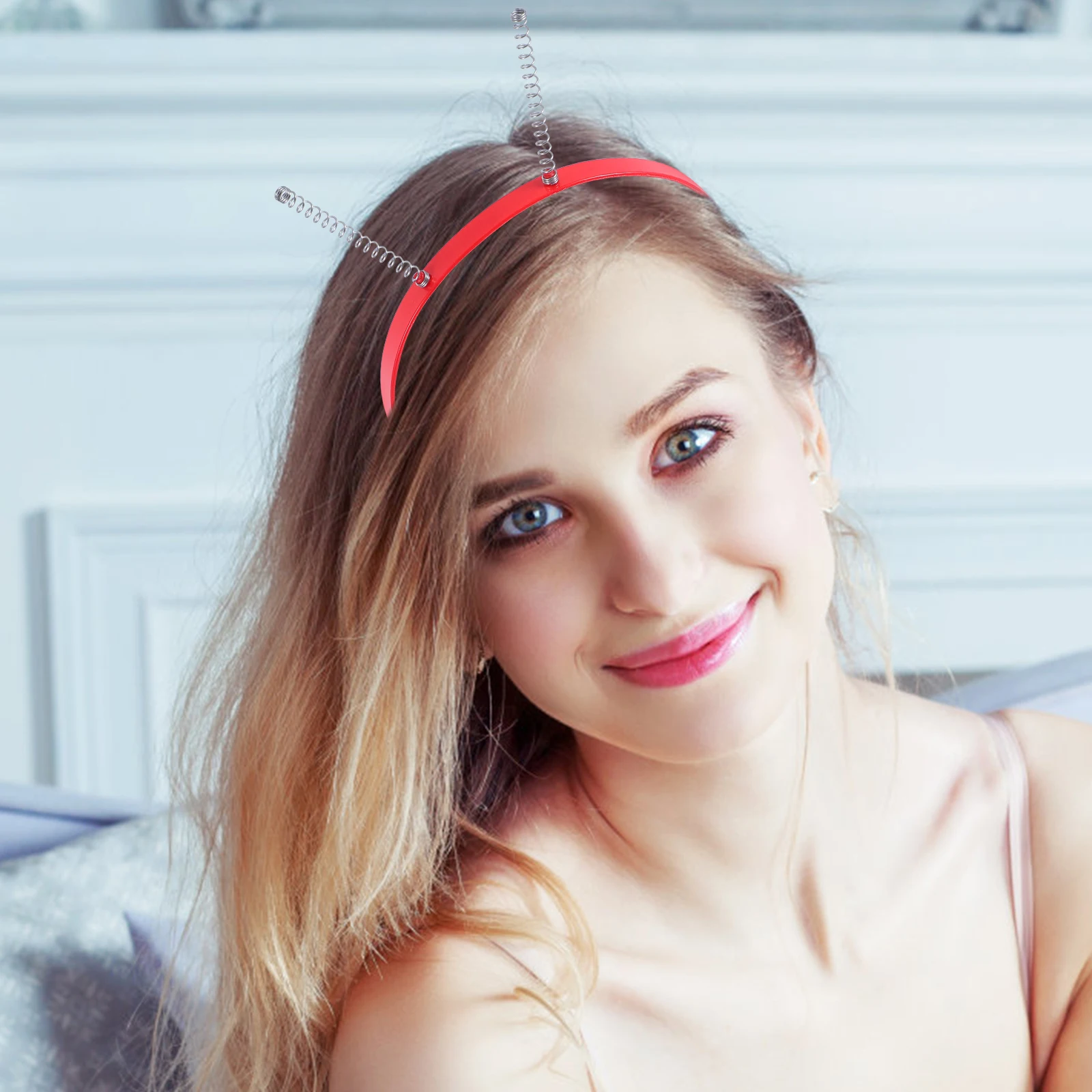 

20 Pcs Alien Headband Elastic Decorative Headbands Spring Diy Headwear for Women Iron Antenna