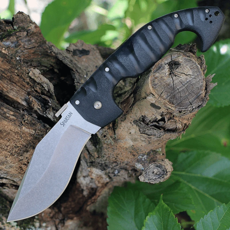 

Cold spartan Pocket folding knife 7CR13MOV steel blade outdoor military hunting knife Camping Hiking survival EDC tool