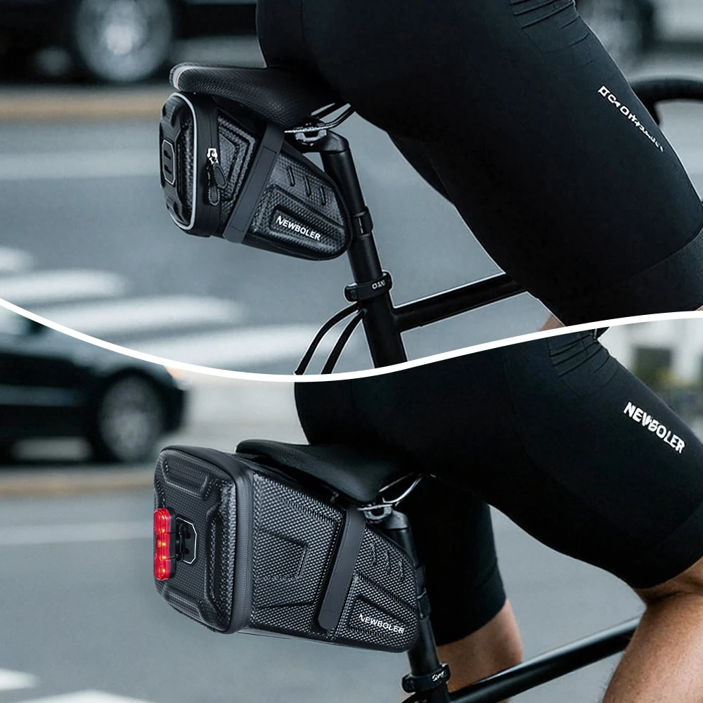 2026 NEUE Wasserdichte 5L Fahrrad Sattel Tasche MTB Rennrad Satteltaschen Reflektierende Gestreiften Fahrrad Werkzeug Halter Tasche MTB Zubehör – Detail 9