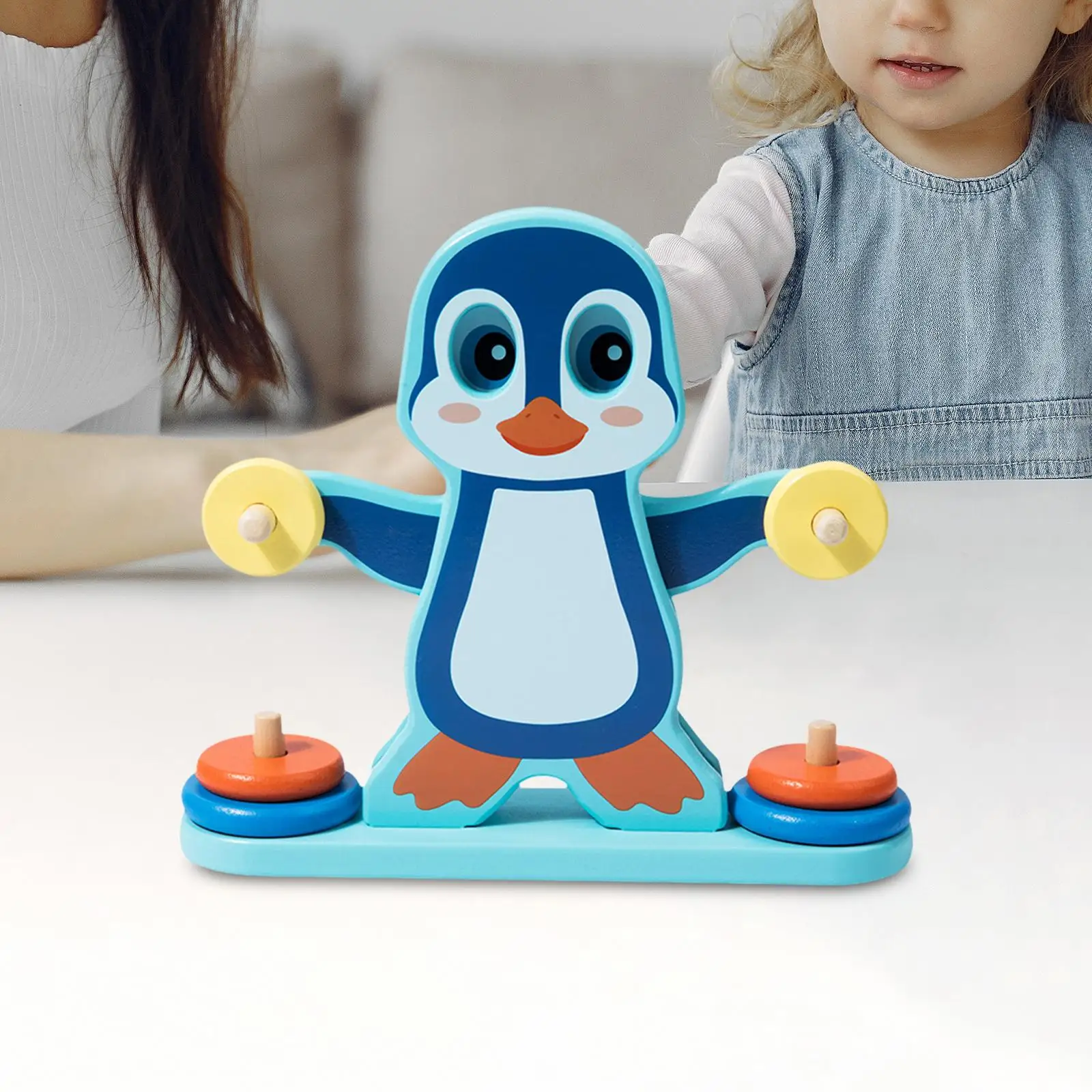 Pinguim equilíbrio escala brinquedo atividades de aprendizagem montessori brinquedo crianças iluminação brinquedo matemática subtração e adição para crianças