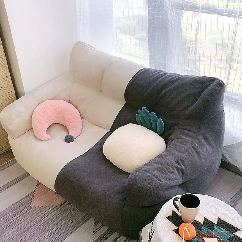 Lazy Bean Bag Sofas Giant Comfortable Beanbag Sofa Double Cute Fluffy Living Room Couches Large Modern Bedroom Tatami Couch
