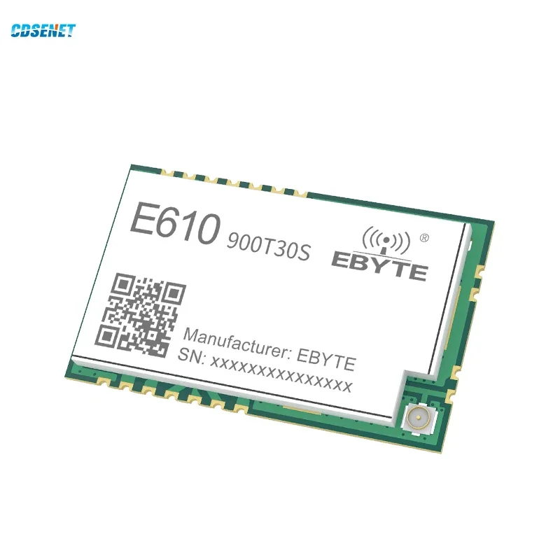 868MHz 915MHz Wireless Module CDSENET E610-900T30S 30dbm Long Distance 10KM High Speed Continuous Transmission Low Latercy PCB