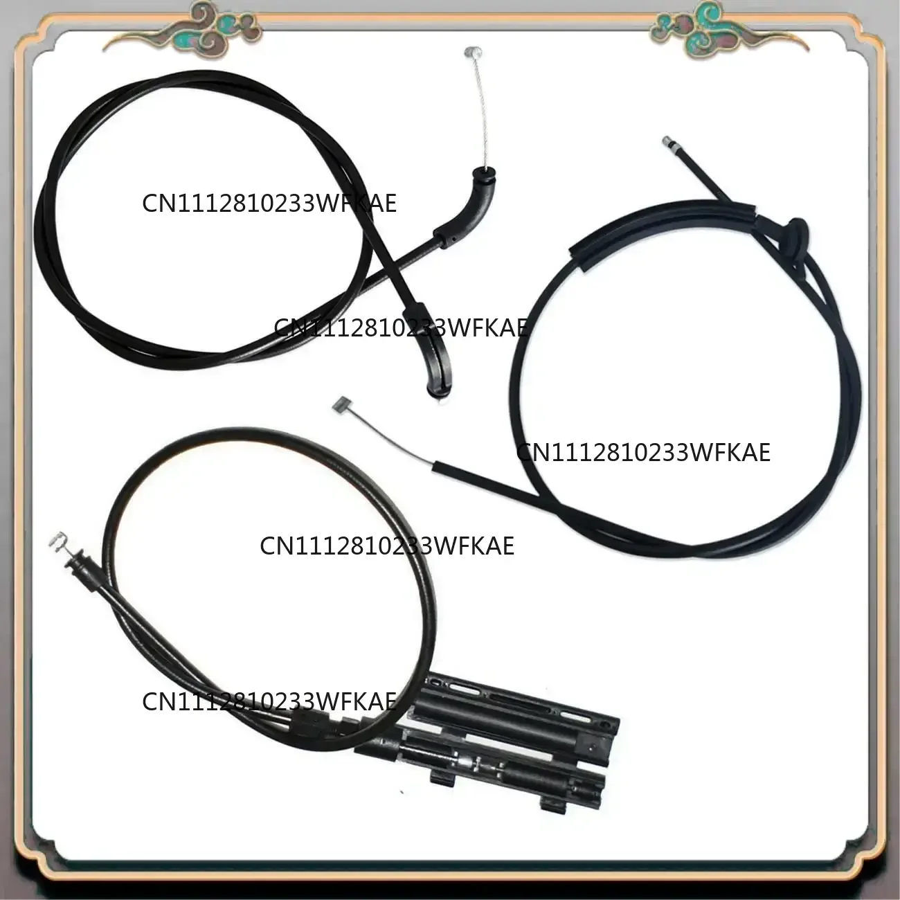 Reliable-3PCS Engine Hood Release Cable Bowden Cable Kit For BMW E65 E66 7Er 51237197474