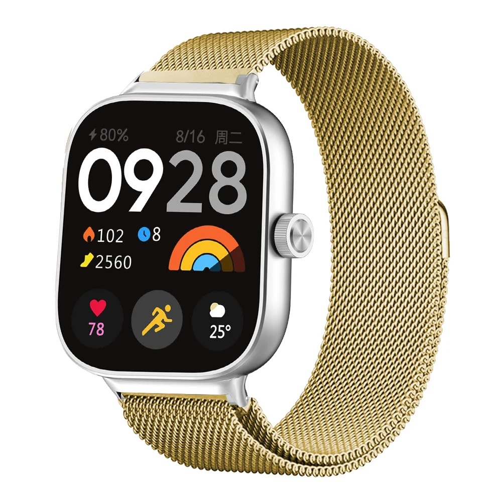 Milanese Loop Armband für Redmi Watch 6 5 4 Smartwatch Armband Xiaomi Mi Band 8 9Pro Ersatz-Metallarmband Zubehör – Detail 4