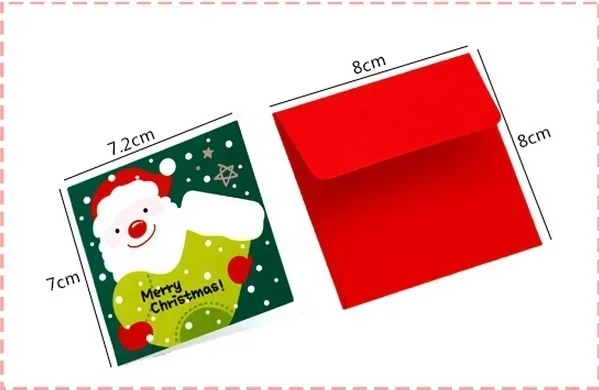 Christmas Greeting Card Mini Blessing Envelope New Year Postcard Gift Card Xmas Party Festival Products Padded Paper Envelopes
