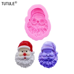 DIY Santa tree deer Resin Jewelry Accessories Silicone Molds 3D Santa Claus Christmas snowman Chocolat Candy Cake Silicone Mould