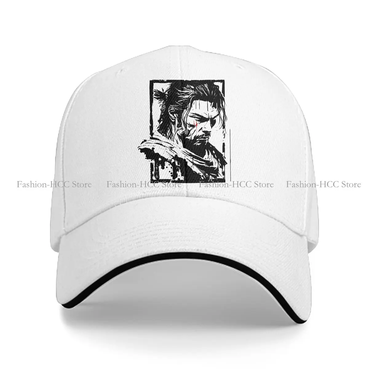 Washed Men's Baseball Cap The Wandering  Ronin Trucker Snapback Caps Dad Hat Miyamoto Musashi Japanese Samurai