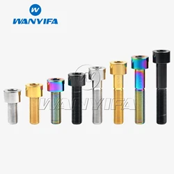 Wanyifa Titanium Bolt DIN912 M10x20 25 30 35 40 45 50 55 60mm 1.5 Pitch Socket Cap Head Bolts Screw for Motorcycle