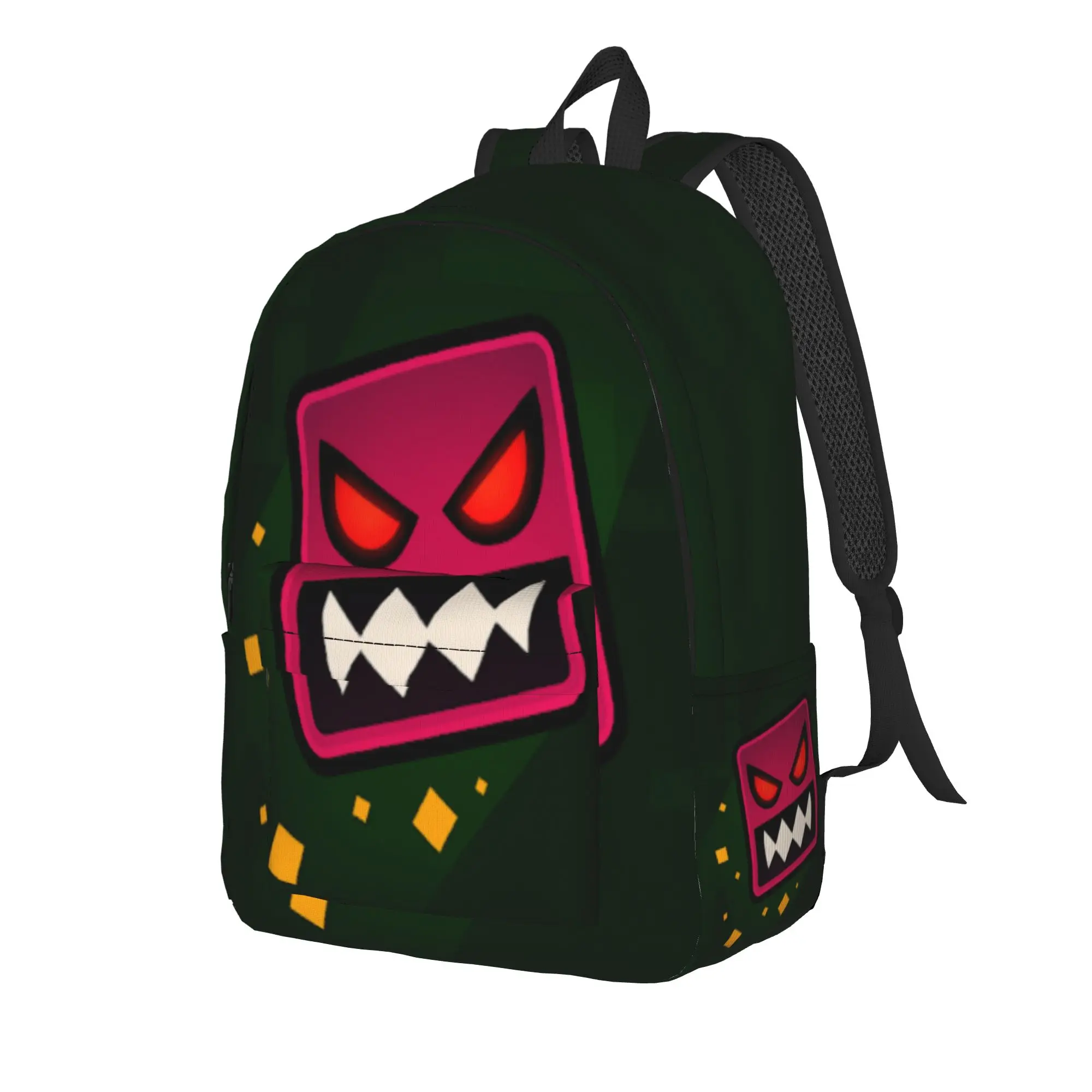 Geometry Cube game Backpack for Men Women Fashion Student Hiking Travel Daypack  College Shoulder Bag with Pocket