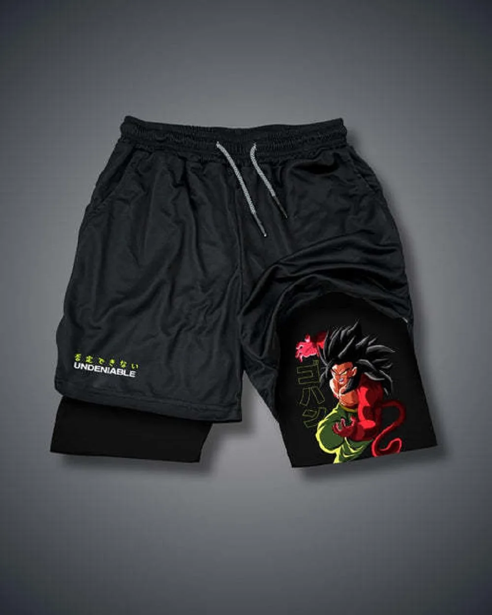 Anime Gym Shorts Men Women Dragon Ball NARUTO One Piece 3D Print 2 in 1 Quick Dry Breathable Sports Training Gifts Toys