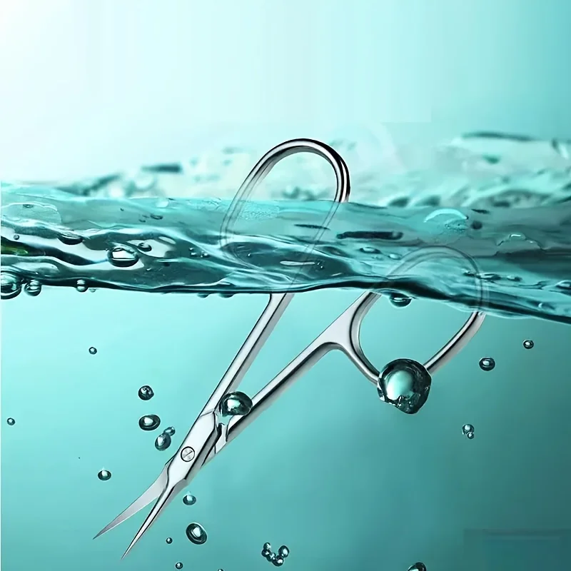 Stainless Steel Cuticle Nippers Ingrown Nail Clippers Curved Eagle Hook Beauty Scissors Manicure Tools Curved Blade Design image 4