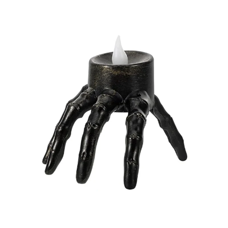 Halloween Skeleton Hand Lantern Atmosphere Props Skeleton Hand Night Light Halloween Candle Lamp