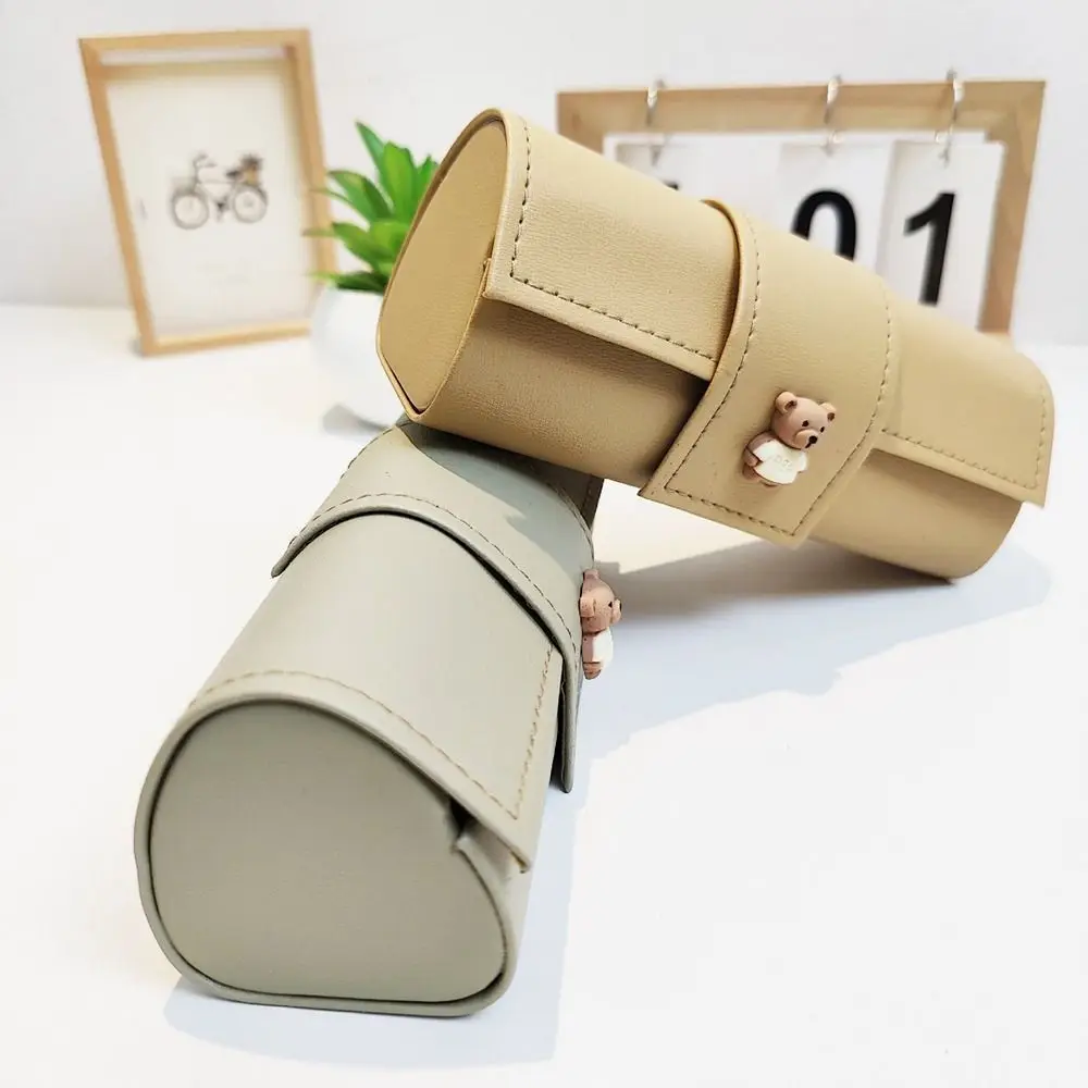 

Portable PU Leather Bear PU Glasses Box Cute Eyeglasses Case Printing Glasses Case Printed Eyewear Case Eyeglasses Holder Daily