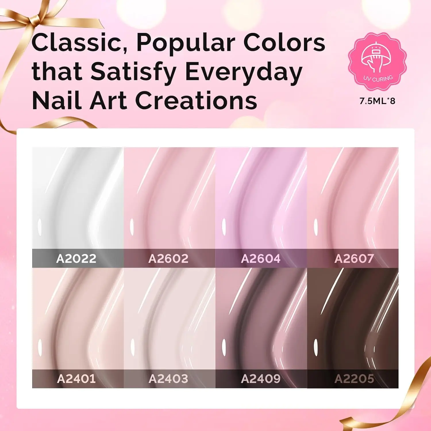 UV 램프, 인기 색상, 빌더 및 탑코트가 포함된 완벽한 젤 네일 폴리쉬 키트, 여성 및 소녀들을 위한 네일 아트 도구 포함