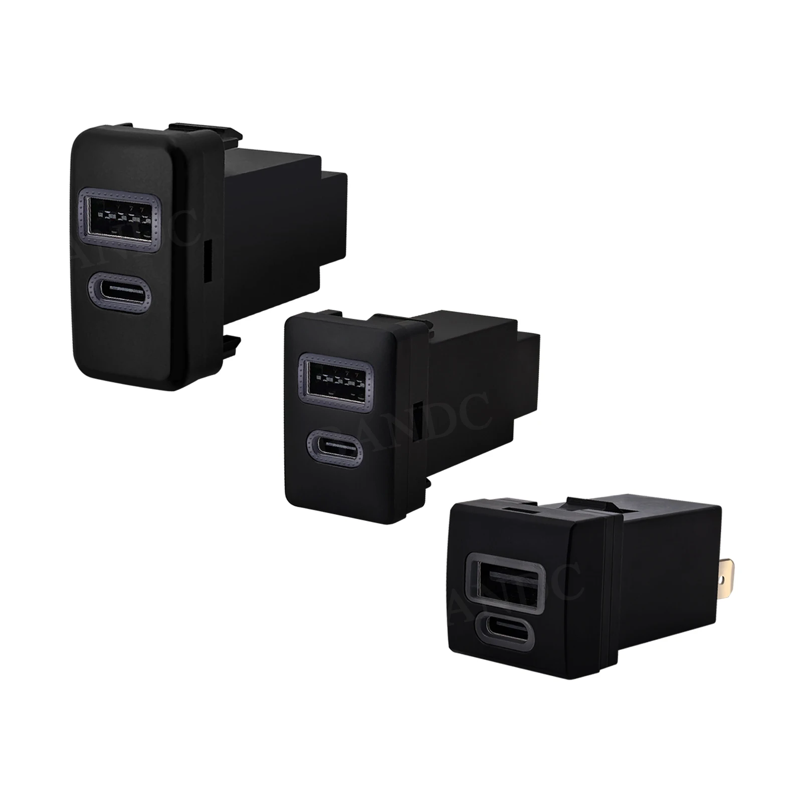 Cargador de Coche de 36W con Doble Puerto USB-C PD y USB-A QC3.0, Adaptador de Corriente para Toyota Tacoma, FJ Cruiser, Highlander/Kluger, Prado, Rav4