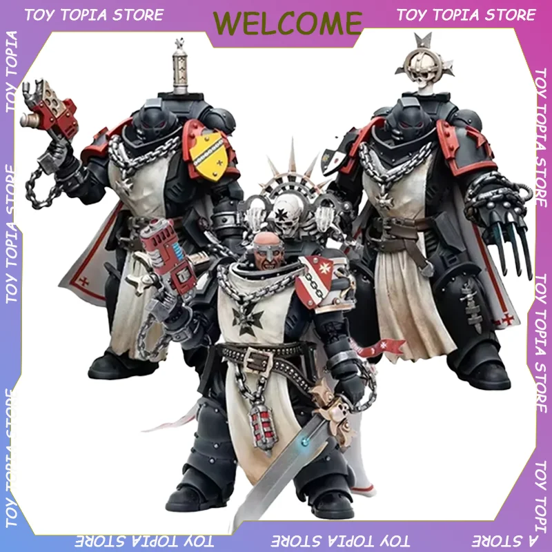 JOYTOY Warhammer 40K 1/18 Gk Model Black Templars Primaris Sword Brethren Granbertus Statue Marshal Action Figure Figurine Toys