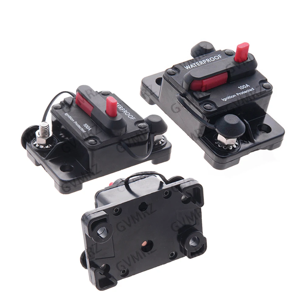 IP68 12V 24V DC Home Solar System Wasserdichter Leistungsschalter Reset Sicherungswechselrichter 60A 80A 100A 150A 200A 250A 300A mit Abdeckung