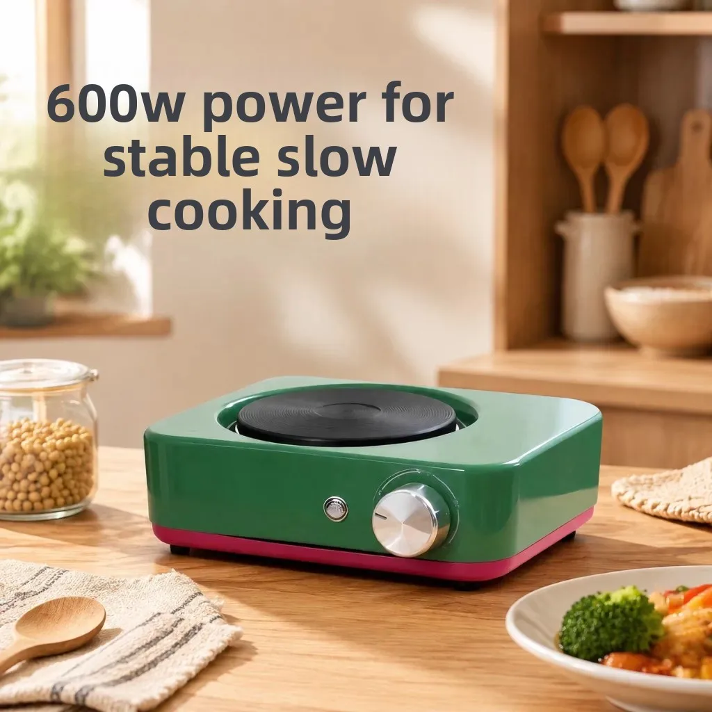 Multifunctional Electric Hot Plate 500W 5-Level Temp Adjustable Mini Stove for Moka Pot Tea Coffee Warmer