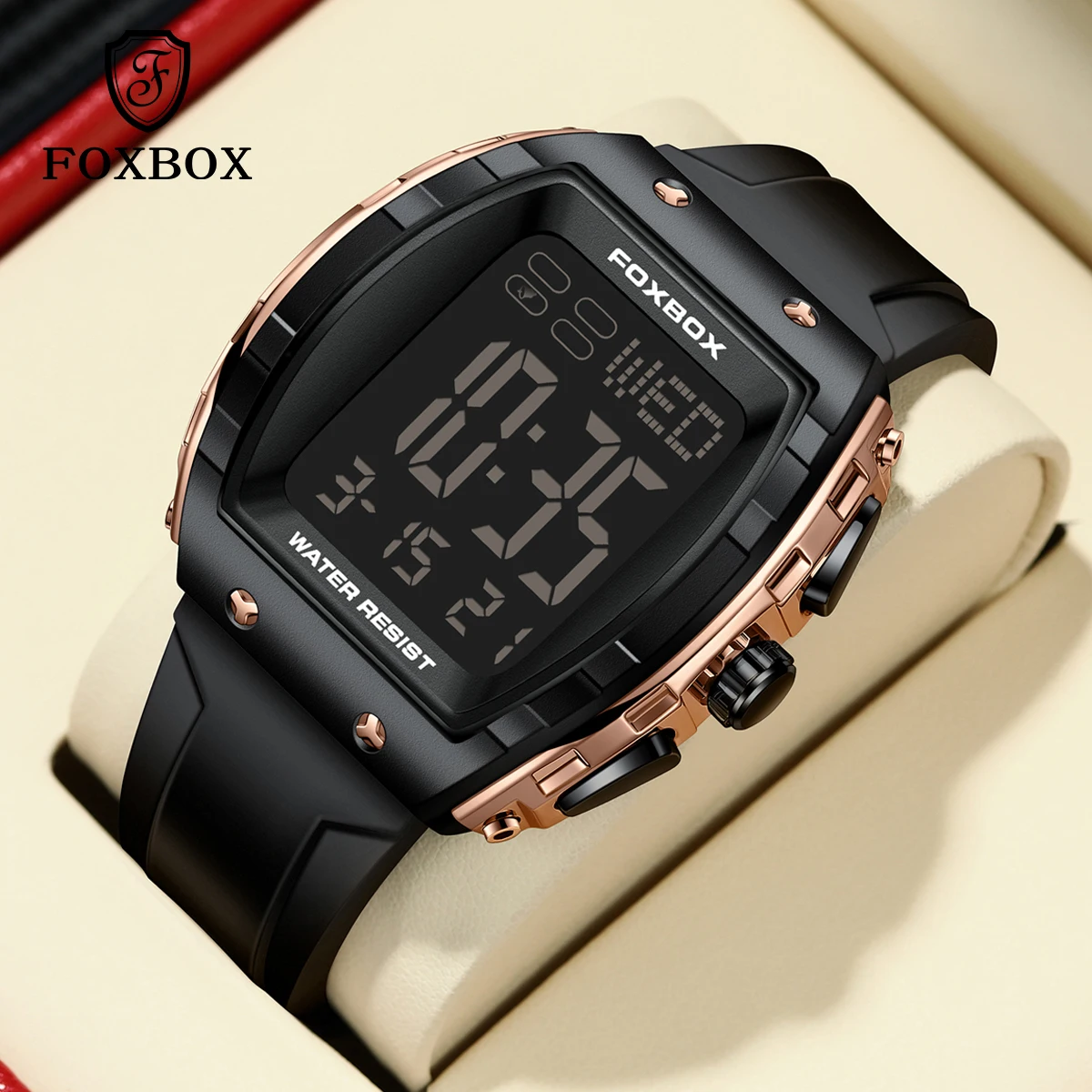 

FOXBOX Fashion Military Watches for Men Original Brand Luxury Sports Chronograph Watch Waterproof Quartz Wristwatch Reloj Hombre