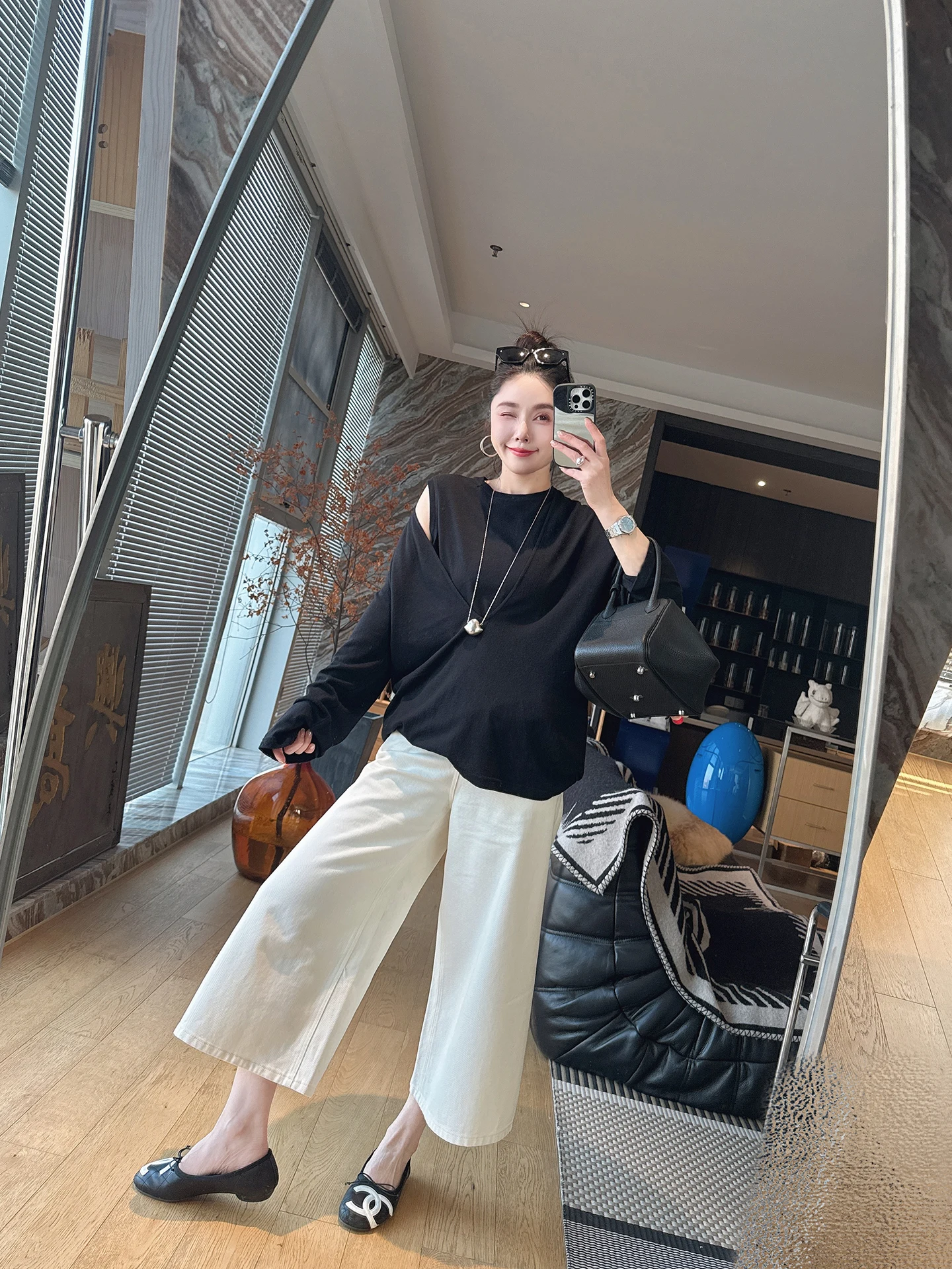 

Универсальные свободные джинсы Mandyen с широкими штанинами, высокой талией, из хлопка, белые, утягивающие, укороченные, женские