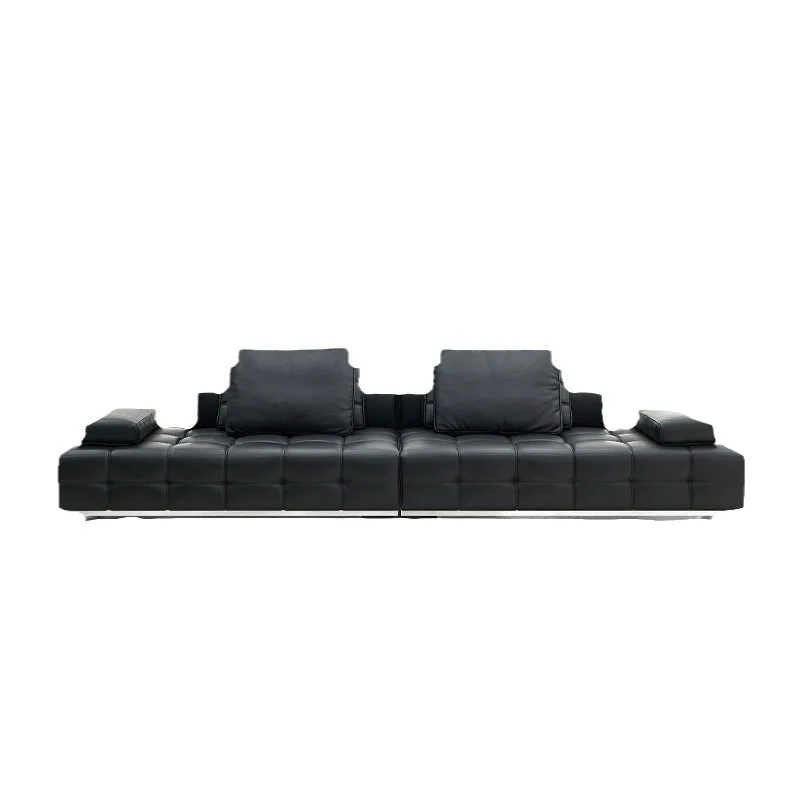 

Black medieval Lawrence all green leather sofa living room