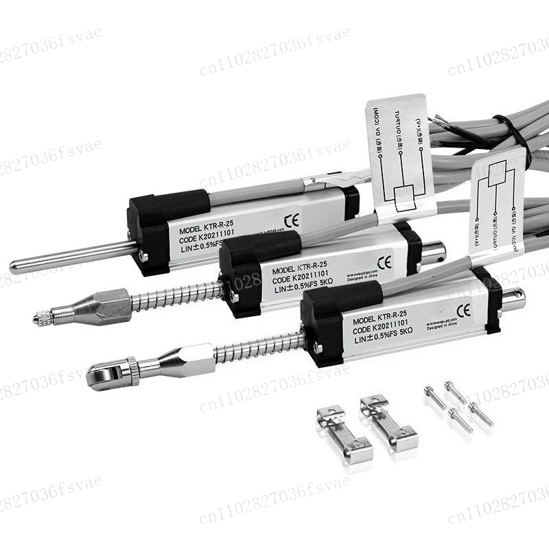 KTR-25 Return Spring Resistive Linear Displacement Transducer Ball Bearing