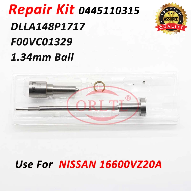 

Repair Kits Nozzle DLLA148P1717 0433172053 Control Valve F00VC01329 For NISSAN 16600-VZ20A 0445110315 16600VZ20A